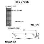 Skisse av hvitt og gult gull 14 kt, 5.5 mm. Smart line - 4807066