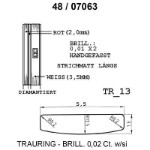 Skisse av hvitt og rødt gull 14 kt, 5.5 mm. Smart line - 4807063