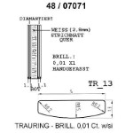 Skisse av hvitt og rødt gull 14 kt, 5 mm. Smart line - 4807071