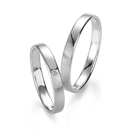 Gifteringer i platina 950, 3 mm. BASIC LIGHT - 44805637 Gifteringer i platina 950, 3 mm. BASIC LIGHT - 44805637