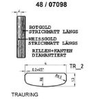 Skisse av gifteringer i gult gull 14 kt, 4 mm. Smart line - 480709899