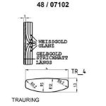 Skisse av gult gull 14 kt, 4 mm. Smart line - 480710299