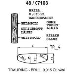 Skisse av hvitt gull 14 kt, 4 mm. Smart line - 480710300