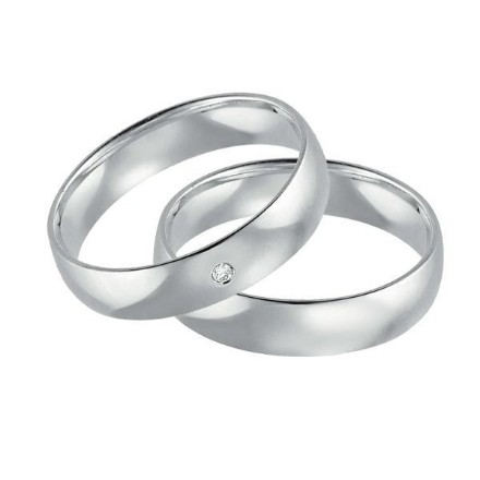 Gifteringer i hvitt gull 9kt, 5 mm. GETTMANN - 11102500 Gifteringer i hvitt gull 9kt, 5 mm. GETTMANN - 11102500