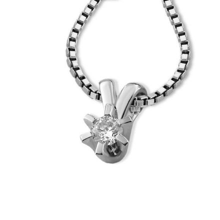 Diamantsmykke Sofia i gull med 0,10 ct W-Si-1120710 Diamantsmykke Sofia i gull med 0,10 ct W-Si-1120710