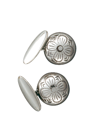 Mansjettknappar, oksidert . Graffer  Mansjettknappar, oksidert . Graffer