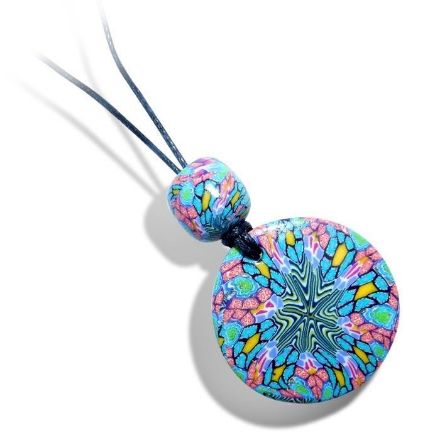 Smykke i Millefiori teknikk, håndlaget -280209 Smykke i Millefiori teknikk, håndlaget -280209