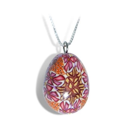 Smykke i Millefiori teknikk, håndlaget -2802012 Smykke i Millefiori teknikk, håndlaget -2802012