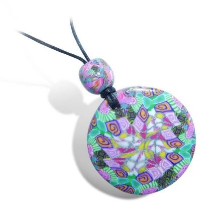 Smykke i Millefiori teknikk, håndlaget -2802016 Smykke i Millefiori teknikk, håndlaget -2802016