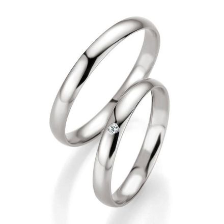 Gifteringer i hvitt gull 14 kt, 3 mm. PROFIL LIGHT - 4804405 Gifteringer i hvitt gull 14 kt, 3 mm. PROFIL LIGHT - 4804405