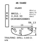 Gifteringer i gult gull 14kt fra Breuning. PROFIL LIGHT 