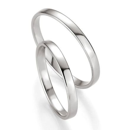 Gifteringer i hvitt gull 14 kt, 2.5 mm. PROFIL LIGHT - 4804410 Gifteringer i hvitt gull 14 kt, 2.5 mm. PROFIL LIGHT - 4804410