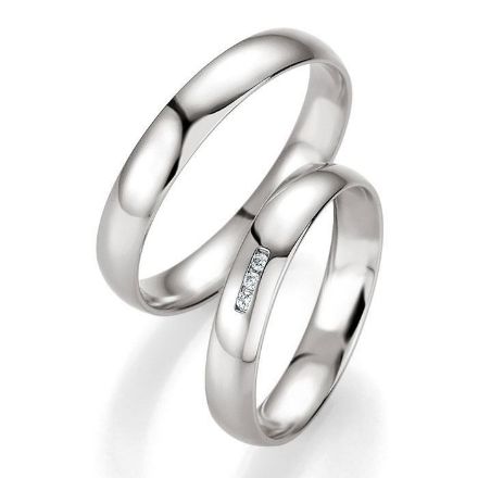 Gifteringer i hvitt gull 14 kt, 4 mm. PROFIL LIGHT - 4804407 Gifteringer i hvitt gull 14 kt, 4 mm. PROFIL LIGHT - 4804407