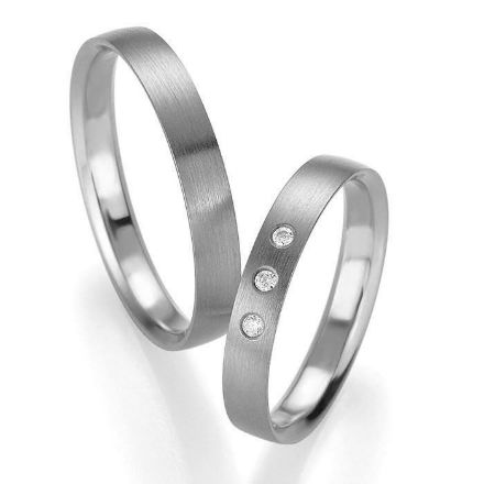 Gifteringer i hvitt gull 14 kt, 3.5 mm. PROFIL LIGHT - 48044161 Gifteringer i hvitt gull 14 kt, 3.5 mm. PROFIL LIGHT - 48044161