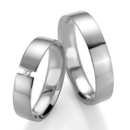 Gifteringer i hvitt gull 14 kt, 5 mm. PROFIL LIGHT - 48044191 Gifteringer i hvitt gull 14 kt, 5 mm. PROFIL LIGHT - 48044191