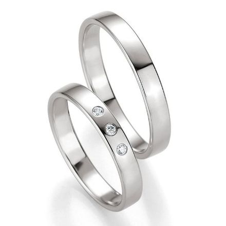 Gifteringer i hvitt gull 9 kt, 3.5 mm. PROFIL LIGHT - 48044120 Gifteringer i hvitt gull 9 kt, 3.5 mm. PROFIL LIGHT - 48044120