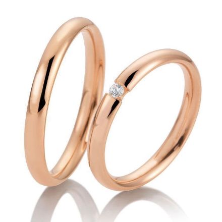 Gifteringer i rødt gull 9 kt, 3 mm. BASIC LIGHT - 14805735 Gifteringer i rødt gull 9 kt, 3 mm. BASIC LIGHT - 14805735