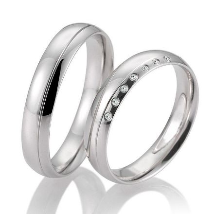 Gifteringer i hvitt gull 9 kt fra Breuning. BASIC LIGHT 3 Gifteringer i hvitt gull 9 kt fra Breuning. BASIC LIGHT 3