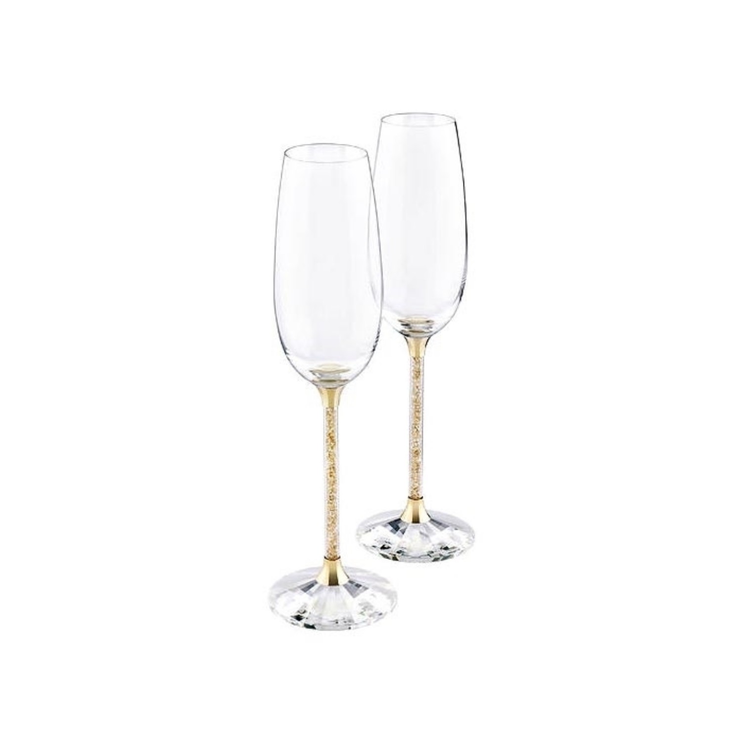 Swarovski. Crystalline Toasting Flutes, Gold Tone (Set of 2) - 5102143