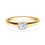 Enstens diamantring med 0,30 ct i 14kt gull. TW-Si. -180022030