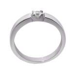 Iselin alliansering i hvitt gull med diamant - 8501015