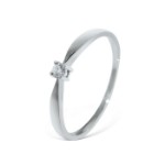 Diamantring i hvitt gull med 0,03 ct W-Si - COC00552h