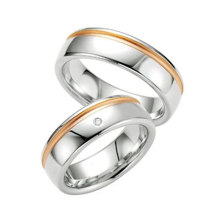 Samboerringer i sølv, 7 mm. SØLV MED DIAMANT - 4808025 Samboerringer i sølv, 7 mm. SØLV MED DIAMANT - 4808025