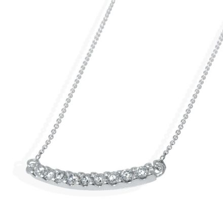 Diamantsmykke i hvitt gull -151150 Diamantsmykke i hvitt gull -151150