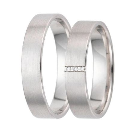 Gifteringer i hvitt gull 9kt, 4,5 mm. GETTMANN -834845 Gifteringer i hvitt gull 9kt, 4,5 mm. GETTMANN -834845