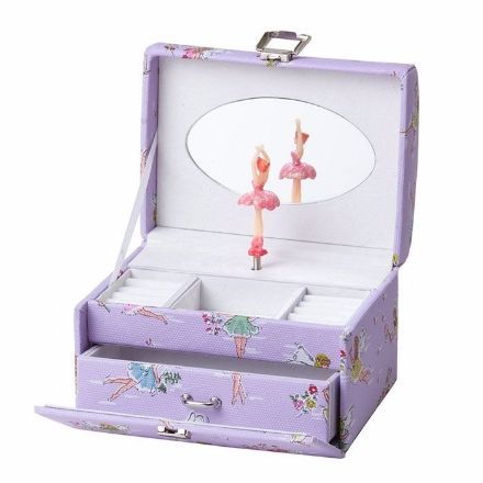 Smykkeskrin med ballerina, Lilla/hvitt - 3463766 Smykkeskrin med ballerina, Lilla/hvitt - 3463766