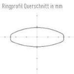 Gifteringer i hvitt & gult gull 14kt, 5 mm. GERSTNER - 28029