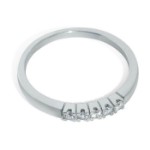 Diamantring Iselin med 5x0,03 ct TW-Si - 8505030