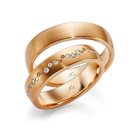 Gifteringer i rosé gull 14 kt, 5 mm. GERSTNER - 28517ll 9 kt, 5 mm. GERSTNER - 28517 Gifteringer i rosé gull 14 kt, 5 mm. GERSTNER - 28517