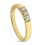 Iselin alliansering i 585 gult gull med diamanter - 85030700