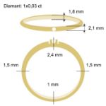 Diamantring Iselin med 0,03 ct TW-Si-85010030