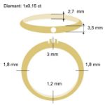 Diamantring Iselin med 0,15 ct TW-Si-85010150