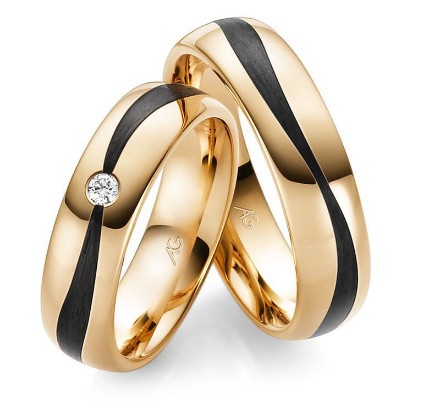 Gifteringer i rosé gull 14 kt, 6 mm. GERSTNER - 28556 Gifteringer i rosé gull 14 kt, 6 mm. GERSTNER - 28556