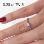 Enstens diamantring Alida med 0,20 ct TW-Si i 14kt gull - 18002020