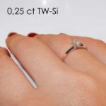 Enstens diamantring Elissa med 0,30 ct i 14kt gull. TW-Si. -18004030