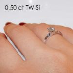 Enstens diamantring Elissa med 0,40 ct i 14kt gull. TW-Si. -18004040