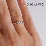 Diamantring forlovelsesring  Ida 0,15 ct TW-Si - COC00985