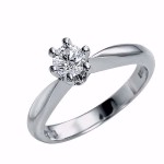 Diamantring forlovelsesring Athene 0,50ct River(D)-SI1-50346