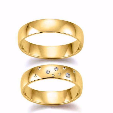 Gifteringer i gult gull 14 kt, 5 mm. GERSTNER - 282640 Gifteringer i gult gull 14 kt, 5 mm. GERSTNER - 282640