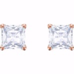 Swarovski øredobber Attract Stud, rose - 5431895