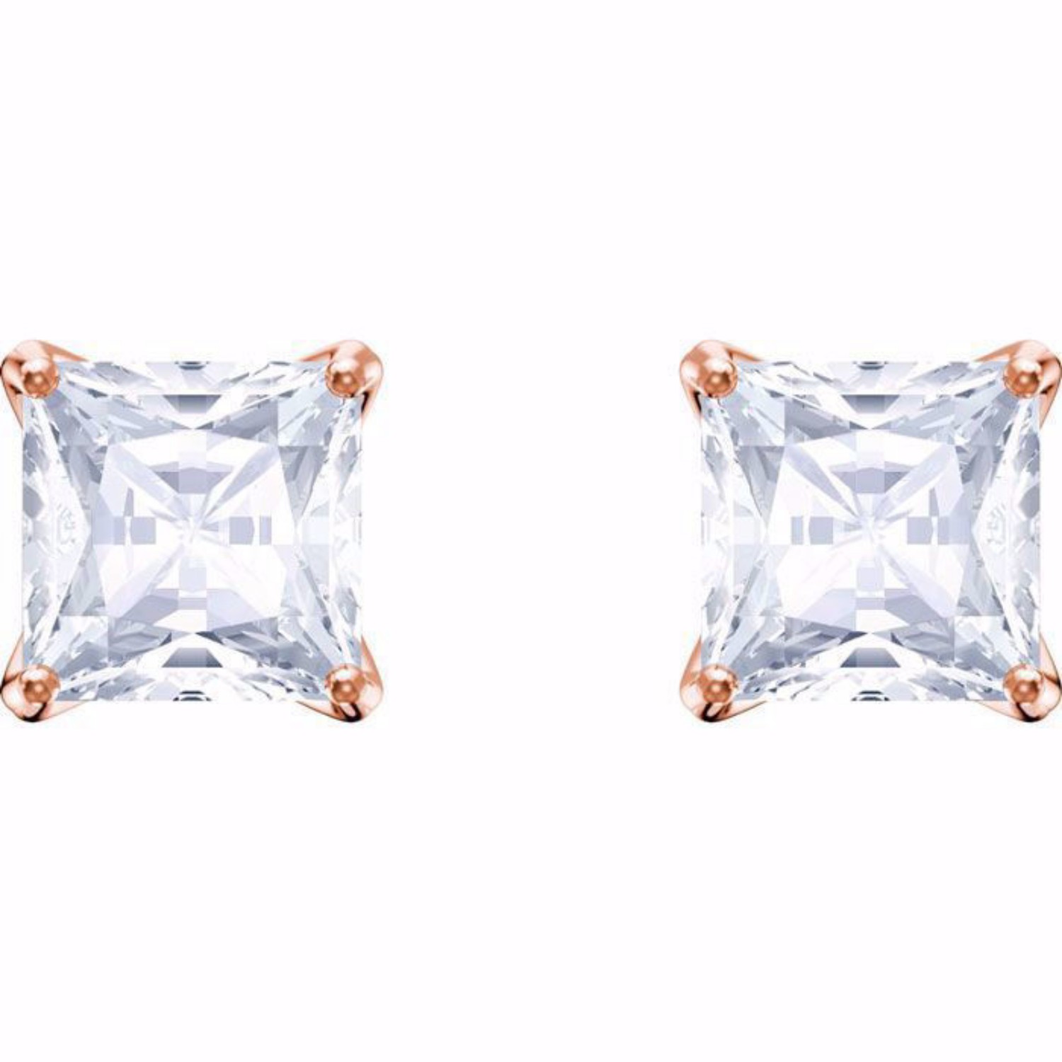 Swarovski øredobber Attract Stud, rose - 5431895