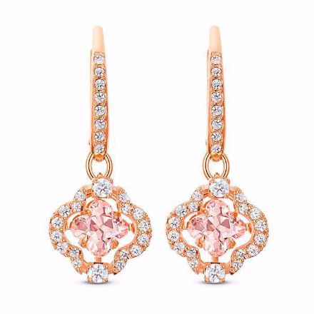 Swarovski Sparkling Dance Clover Pierced Earrings, Pink, Rose-gold tone plated øredobbe - 5516477/5604198 Swarovski Sparkling Dance Clover Pierced Earrings, Pink, Rose-gold tone plated øredobbe - 5516477/5604198