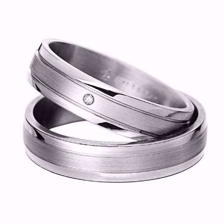 Gifteringer i stål & Sølv, 5 mm. RAUSCHMAYER - 11600200 Gifteringer i stål & Sølv, 5 mm. RAUSCHMAYER - 11600200