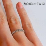 illustrasjon med hand av diamantring – 8505030