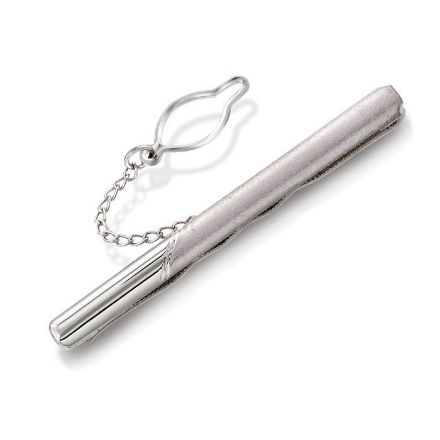 Slipsnål i sølv med metall bakstykke. Rhodinert - 63870 Slipsnål i sølv med metall bakstykke. Rhodinert - 63870