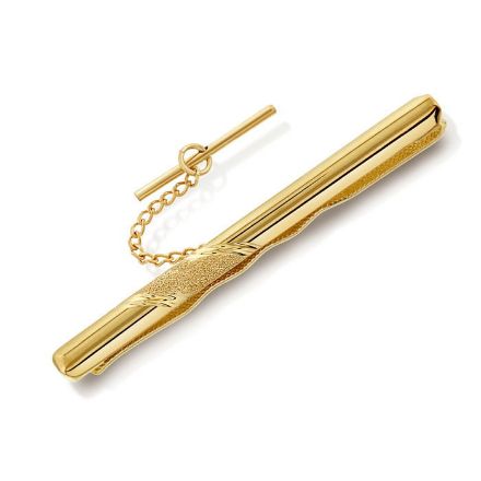 Slipsnål i forgylt sølv med metall bakstykke. Rhodinert - 64880 Slipsnål i forgylt sølv med metall bakstykke. Rhodinert - 64880